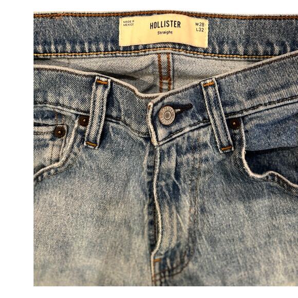 Men's Hollister Original Denim, Straight - Size 28 x 32, EUC - Picture 3 of 4